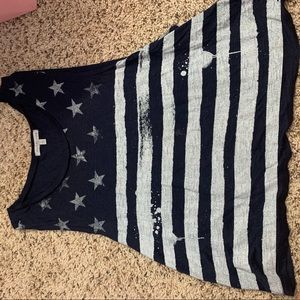 Charlotte Russe flag tank top